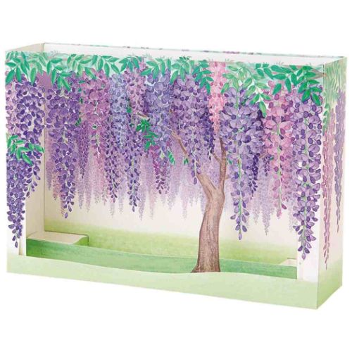 シヨカ JES 12−3 立体レーザーカットカード グリーティングカード 初夏 藤棚レーザー サンリオ 多目的 メッセージカード メール便可