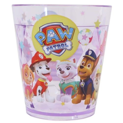 キラキラクリアカップ プラコップ パウパトロール パープル ケイカンパニー プラスチック 食器 新生活準備 アニメ