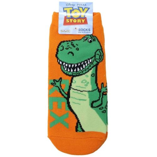 キャラックス レディースソックス 女性用靴下 トイストーリー レックス ロゴ ディズニー スモールプラネット 大人向け メール便可