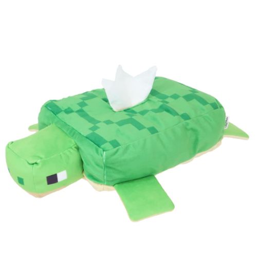 ぬいぐるみティッシュケース ボックスティッシュカバー マインクラフト 海 カメ Minecraft ケイカンパニー インテリア ゲーム