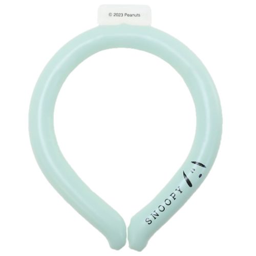 首もとひんやりアイスループ Mサイズ 夏用クールネック スヌーピー ストレートフェイス ピーナッツ カミオジャパン ICE LOOP 熱中症対策 冷却 ネッククーラー アイスリング