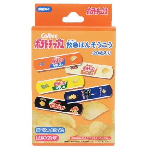 救急ばんそうこう 絆創膏 ポテトチップス 1BOX12入 お菓子パッケージ エスケイジャパン おもしろ雑貨 ..