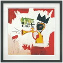 Jean-Michel Basquiat アートポスター ジャン-ミシェル バスキア Trumpet 1984 美工社 額付き ギフト インテリア 取寄品【プレ...