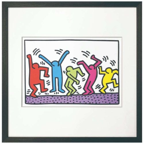 Keith Haring アートポスター キースヘリング Untitled (dance) 美工社 額付き ギフト インテリア 取寄品【プレゼント】ベルコモン●お祝い ギフトに おしゃれ アート インテリア 贈り物（1958-1990） ア...