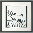 Keith Haring アートポスター キースヘリング Untitled(barking dog) 美工社 額付き ギフト インテリア 取寄品【プレゼント】ベ...