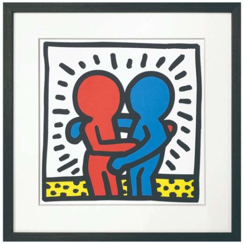 Keith Haring アートポスター キースヘリング Untitled1987 美工社 額付き ギフト インテリア 取寄品【プレゼント】ベルコモン●お祝い ギフトに おしゃれ アート インテリア 贈り物（1958-1990） アメリカ、ポップ アートを牽引する代表的なアーティスト。1890年代、ニューヨークの地下鉄構内で使用されていない広告板に描いたサブウェイドローイングというグラフィティ アートがニューヨーク在住の通勤客の間で評判を呼び、そのコミカルで誰もが楽しめる落書きはヘリングの名を広めることになった。 サイズ：約425x425x32mm 重量：1000g 主要素材：天然木(突板) PET MDF 紙 紐 生産国：アメリカ 日本[お取り寄せ]こちらの商品はお取り寄せ商品です。約3日-10日の日数をご了承下さい▼ ▼ リビング/プレゼント/贈り物/寝室/玄関 このカテゴリにはこんな商品が含まれていますアート・額装品【ポップアート】　