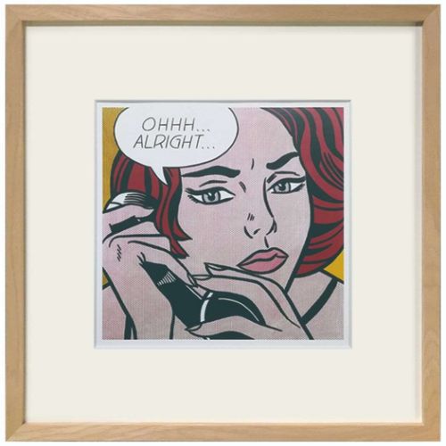 Roy Lichtenstein アートポスター リキテンシュタイン Ohhh...Alright... 美工社 額付き ギフト インテリア 取寄品【プレゼント...