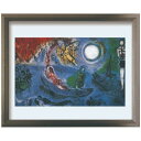 Marc Chagall アートポスター シャガール II concerto1957 美工社 額付き ギフト インテリア 取寄品【プレゼント】ベルコモン