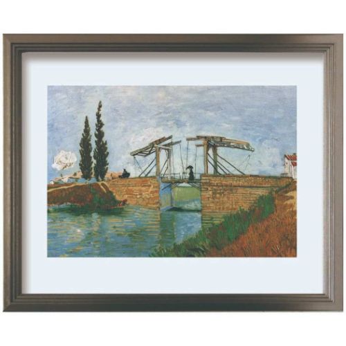 Vincent van Gogh アートポスター ゴッホ The Draw Bridge 美工社 額付き ギフト インテリア 取寄品【プレゼント】ベルコモン