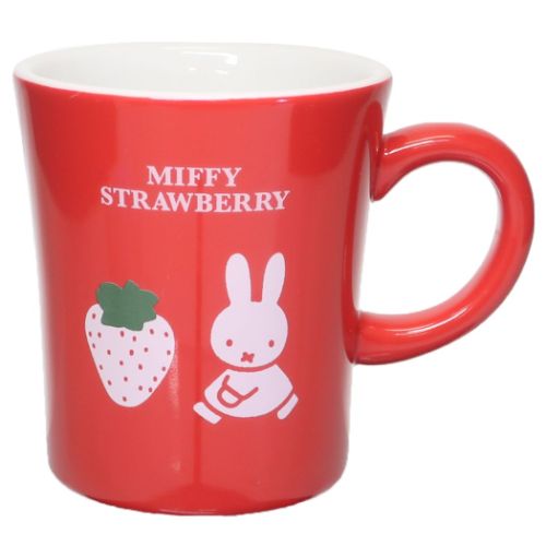 磁器製マグ マグカップ ミッフィー MIFFY STRAWBERRY レッド ディックブルーナ 金正陶器 プレゼント ギフト 絵本