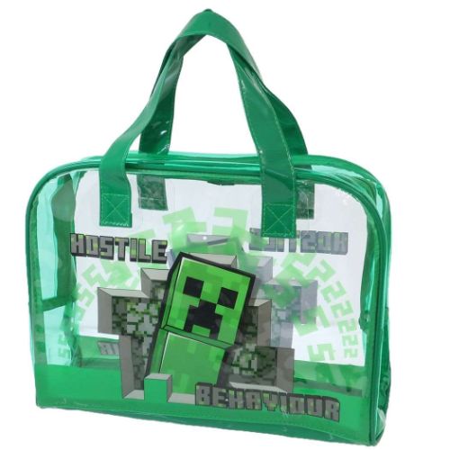 ビニールトート プールバッグ マインクラフト クリーパー Minecraft ケイカンパニー ビーチバッグ 海プール レジャー用品 男の子 ゲーム