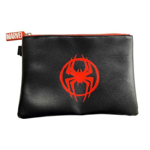 フラットポーチ 平ポーチ スパイダーマン：アクロス ザ スパイダーバース MARVEL インロック 小物入れ メール便可