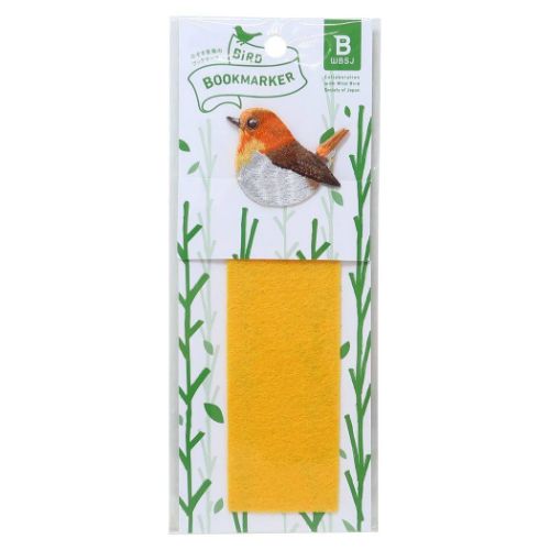 刺繍栞 ブックマーク コマドリ ヒサゴ しおり かわいい メール便可