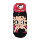 女性用靴下 レディースソックス ベティ ブープ ピンク BETTY BOOP スモールプラネット キャラックス メール便可