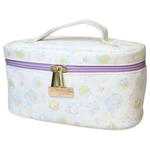 バニティポーチ コスメポーチ すみっコぐらし クリーム サンエックス ケイカンパニー 化粧ポーチ 小物入れのサムネイル