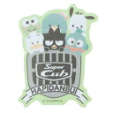 SuperCubxHAPIDANBUI ダイカットステッカー ビニールシール はぴだんぶい 集合 サンリオ ゼネラルステッカー 耐水耐光 デコステッカー メール便可