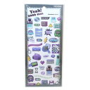 YEAH!2000SEAL シールシート MONOTONE LOVE カミオジャパン デコレーション 手帳デコ メール便可