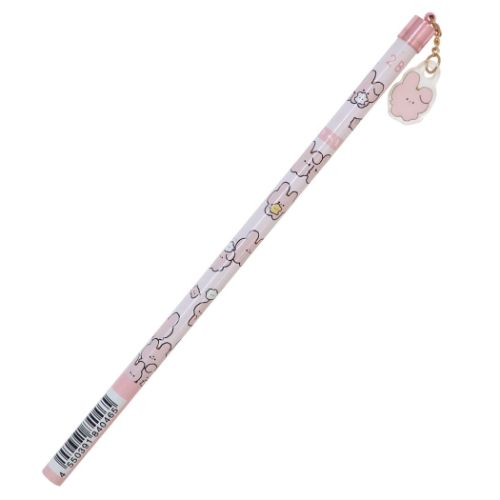 アクリルチャーム付き鉛筆2B丸軸 鉛筆 つのまる うさ クーリア 新学期準備文具 筆記用具 小学生 かわいい メール便可