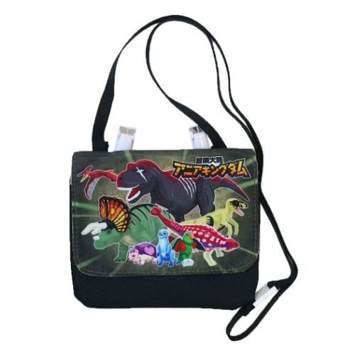 クリップポケットショルダー付き 冒険大陸アニアキングダム アニア クロ 恐竜 マルヨシ 新入園 新入学 メール便可