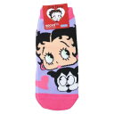 レディースソックス 女性用靴下 ベティブープ ピンクハート BETTY BOOP スモールプラネット キャラックス 大人向け メール便可