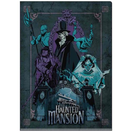 Wポケットクリアファイル A4 ポケットファイル ホーンテッドマンション Hauntedmansion インロック コレクション文具 ディズニー メール便可