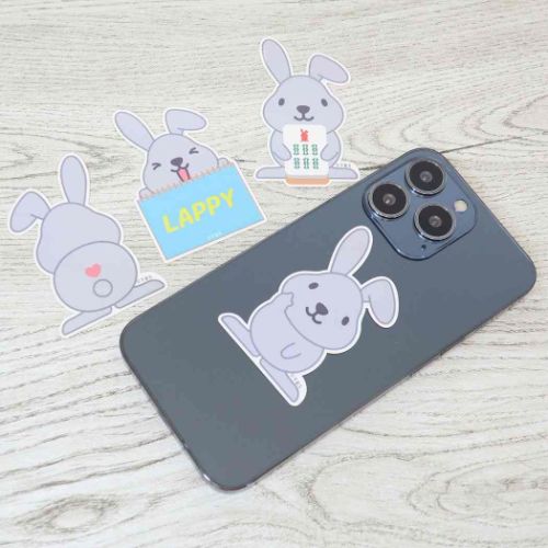 ミニデコステッカー キャラクターステッカー ラッピー カンペ ラヴィット カミオジャパン プレゼント メール便可のサムネイル
