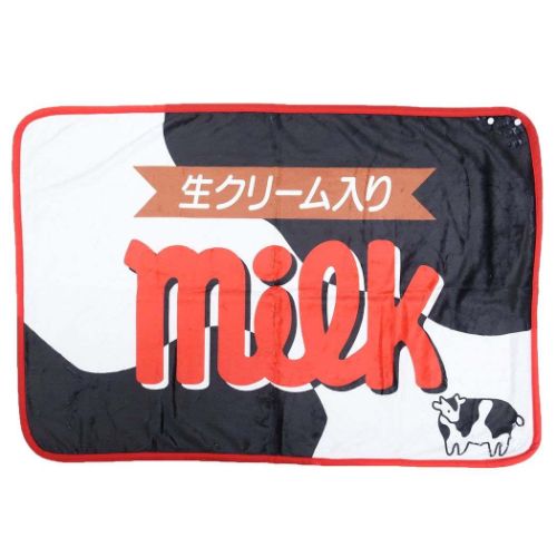 ひざ掛け フリースブランケット お菓子パッケージ チロルチョコミルク ジェイズプランニング 防寒用品 ウォーマー雑貨