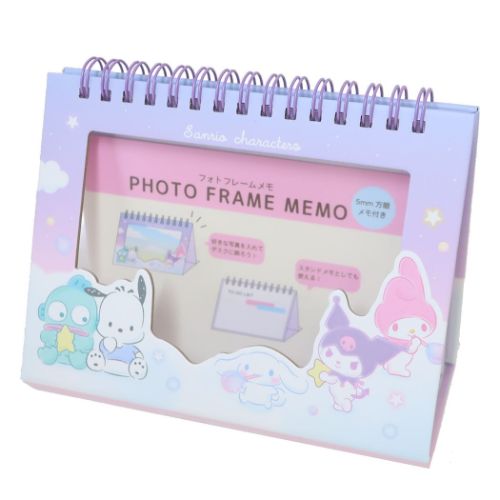 フォトフレームメモ メモ帳 サンリオキャラクターズ シャボンナイト サンリオ ティーズファクトリー スタンドメモ 事務用品