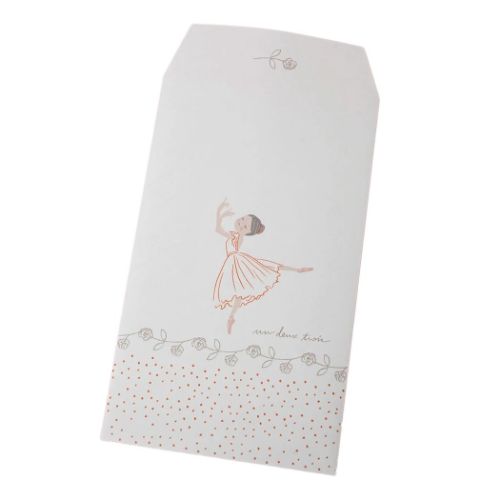 ポチ袋小 3枚入 ポチ袋 アロンジェ バレエ 木野瀬印刷 お年玉袋 金封 かわいい メール便可