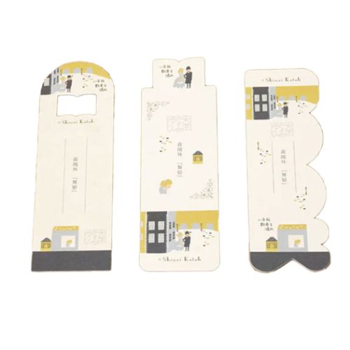 しおり3種セット ブックマーク 文学を歩く 舞姫 森鴎外 木野瀬印刷 栞 かわいい メール便可