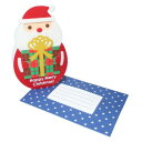 ダイカットフェルトカード クリスマスカード サンタクロース APJ 封筒付きグリーティングカード Xmas メール便可サンタやトナカイXmasにぴったりな雑貨で特別な日を演出MERRY CHRISTMAS丸いフォルムのイラストが可愛いフェルトを使用したダイカットカードです。専用封筒も付属しています心温まるクリスマスを楽しんじゃおう封筒サイズ：約95x140mm（定型内）郵送の際は料金をお確かめ下さい。▼