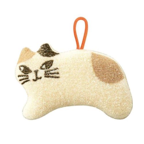 キラキラおそうじスポンジ キッチンスポンジ ミケ デコレ キッチン雑貨 台所スポンジ ギフト雑貨