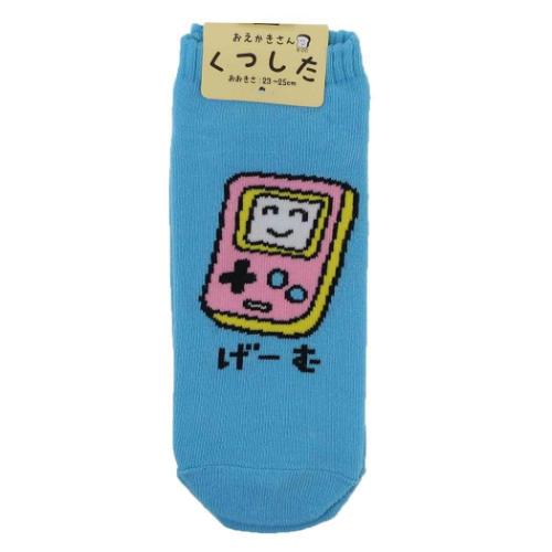 ANKLE SOCKS LADIES 女性用靴下 おえかきさん げーむさん！ オクタニ 大人向け かわいい レディース メール便可大人かわいいファッション雑貨や生活用品が充実毎日が楽しくなるキュートなZAKKAシリーズこちらは大人気のおえかきさんシリーズのかわいいレディースソックスポップでかわいい柄や、面白い柄などたくさんの種類がありますお好きなデザインをまとめ買いしちゃおサイズ：約23-25cm▼