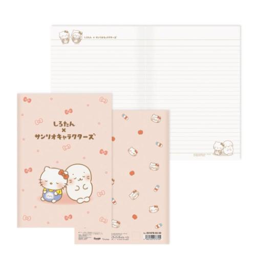 A5ノート シロタン 横罫 ノート サンリオキャラクターズ ハローキティ サンリオ エムプラン かわいい メール便可(3)