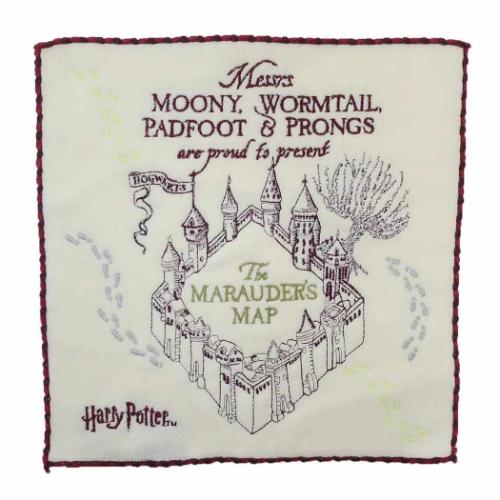 ミニタオル ハンドタオル ハリーポッター 忍びの地図ミニ ワーナーブラザース 丸眞 お出掛け 学校 おし..