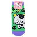 キャラックス 女性用靴下 タマ&フレンズ あしあと スモールプラネット スニーカーソックス 中学生 高校生 メール便可