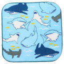 ミニタオル ハンカチタオル シャーク集合 新入学 ミントイン 汗拭きタオル かわいい メール便可