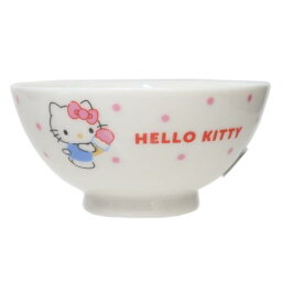 茶碗 キッズ食器 ハローキティ スイーツ＆ドット サンリオ 金正陶器 日本製食器