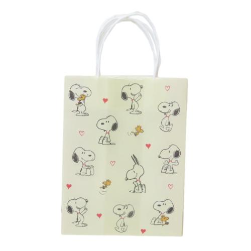 ミニ手提げ 2枚セット ラッピング スヌーピー チラシ ピーナッツ S&C ギフト袋 メール便可