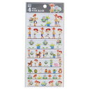 4SIZE STICKER シールシート トイストーリー ディズニー カミオジャパン デコレーション 手帳デコ メール便可
