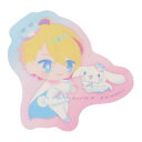 ステッカー シール 推しの子xサンリオキャラクターズ 星野アクア シナモロール サンリオ ケイカンパニー デコシール かわいい キャラクターシール メール便可