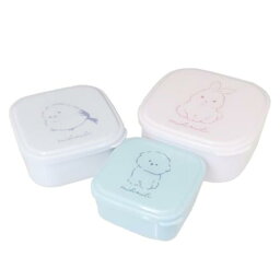 抗菌3P入れ子ランチBOX お弁当箱 ミリミリ スクエア 新入学 クーリア 550ml 360ml 220ml 新学期準備 ランチ雑貨