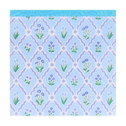 スクエアメモ メモ帳 Sunny Spring Day C クレマチス デルフィニウム ムスカリ 新入学 サンスター文具 プチギフト メッセージ 伝言 メモパッ...