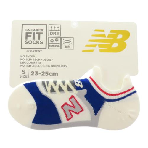 レディーススニーカーソックス S 女性用靴下 ニューバランス ホワイト new balance シン NB エヌビー フレンズヒル FRIENDSHILL プレゼント 女の子 スポーツ メール便可