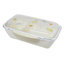 抗菌1段ドームランチBOX お弁当箱 ポシェブーケ イエロー クーリア レンジ対応 500ml 新学期準備 ランチ雑貨(3)