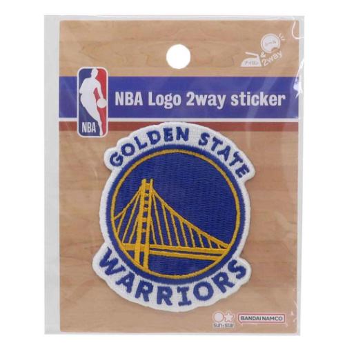 ロゴ刺繍ステッカー ワッペン NBA Golden State Warriors ゴールデンステイト ウォリアーズ 社コッカ 手芸用品 スポーツ メール便可