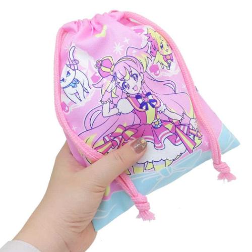 巾着S きんちゃくポーチ 巾着袋 わんだふるぷりきゅあ！ 新入学 プリキュア マルヨシ 新学期準備雑貨 幼稚園 小学生 女の子 アニメメール便可 2