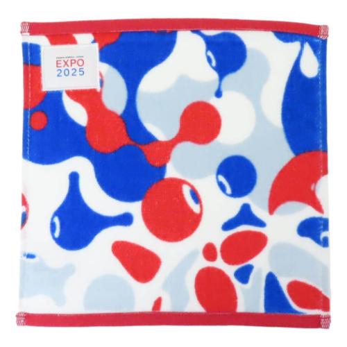 2025 大阪 関西万博デザインミニタオル シャーリング オーガニックコットン ハンドタオル ミャクミャク 丸眞 汗拭きタオル メール便可のサムネイル