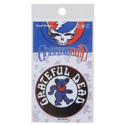 ダイカットビニールステッカー ビニールシール GRATEFUL DEAD グレイトフルデッド DANCING BEARS サークル ゼネラルステッカー デコステッカー 耐水耐光 メール便可
