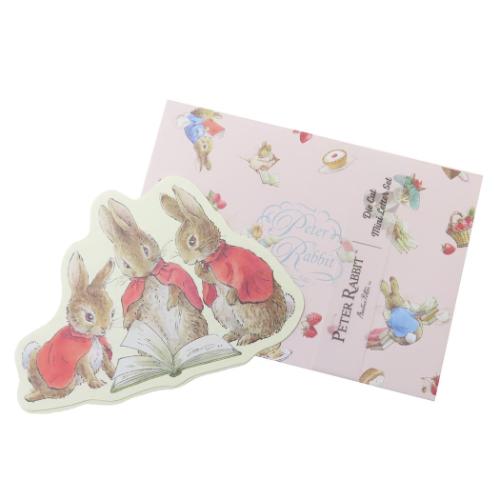 ダイカットミニレター レターセット ピーターラビット 3シスターズ S&C ミニ便箋&ミニ封筒 絵本メール便可